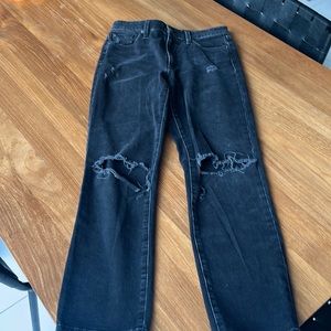 JOES JEANS THE MILLA HIGH RISE STRAIGHT ANKLE BLACK JEAN